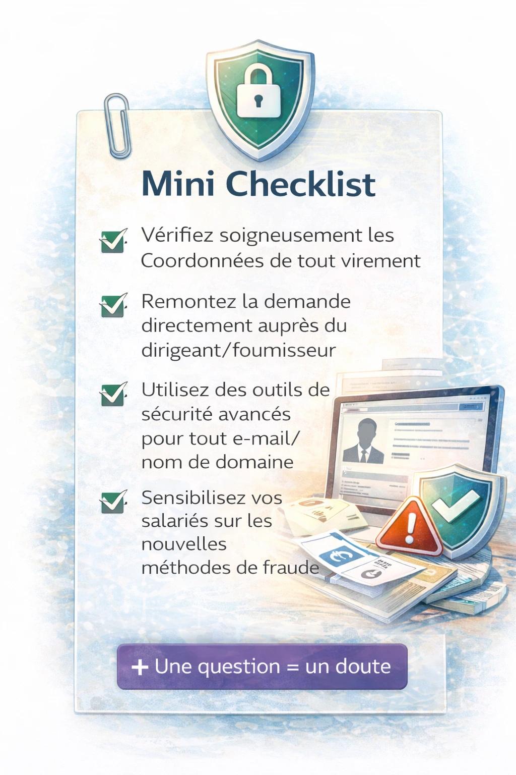 Checklist pour les entreprises